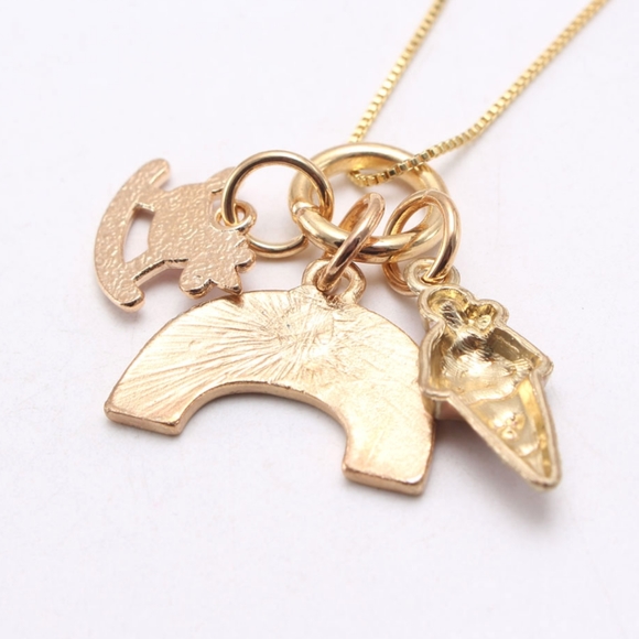 💝HP💝 Unicorn Kids Long Chain Necklace rainbow - Picture 7 of 8